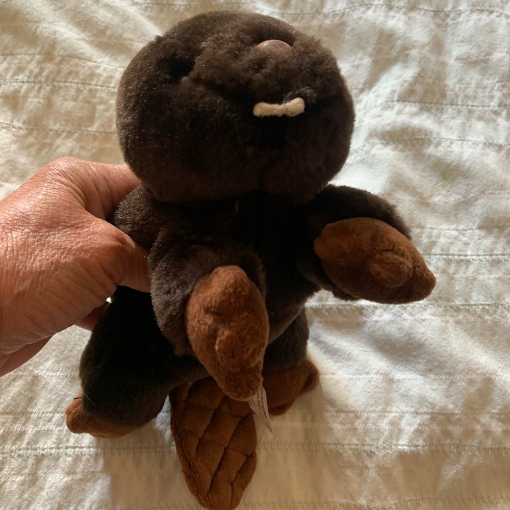 BEARINGTON  | “Woody” the Beaver Beanie Style Plush |